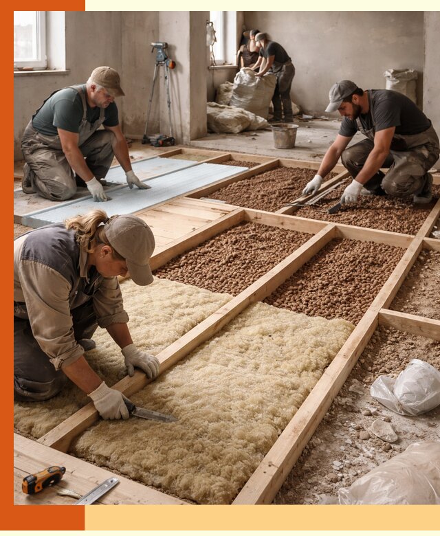 Утепление перекрытий жилых и промышленных зданий в чусовом